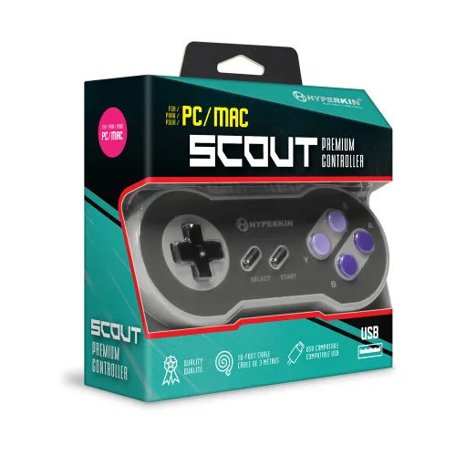 Vista 2 de Hyperkin "Scout" Premium USB Controller for PC Mac