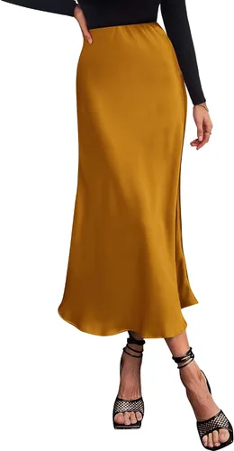 Vista 19 de BTFBM Faldas largas para mujer, trajes de otoño 2026 Azul marino