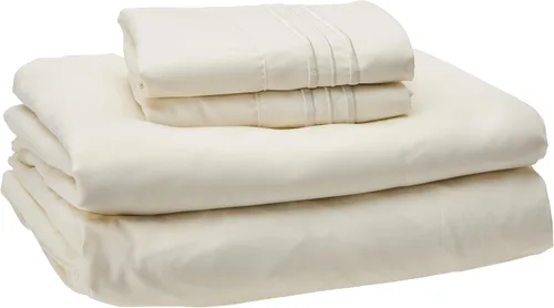 Vista 101 de Juego de sábanas extrasuaves de tamaño individual, ropa de cama transpirable y lujosa con correas elásticas integradas para las esquinas, colección