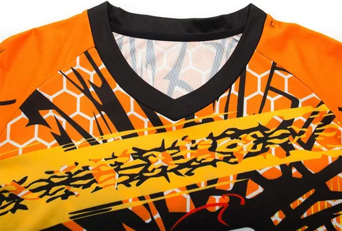 Vista 196 de Hotlion Camiseta de ciclismo para hombre, manga larga, MTB Motocross, ropa de carreras todoterreno