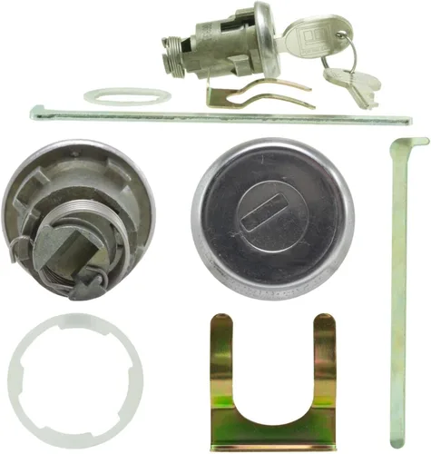 Vista 2 de GM Genuine Parts D1425B - Cerradura para maletero con llave, color plateado
