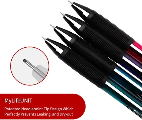 Vista 2 de MyLifeUNIT Bolígrafos de gel, bolígrafo de gel negro de punta fina para escritura súper suave, bolígrafos retráctiles de 0.020 in con tinta