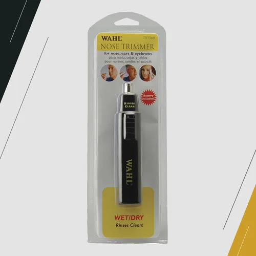 Vista 5 de Wahl Professional - Recortadora de nariz, hoja de acero inoxidable, funciona en húmedo o seco, funciona con pilas para peluqueros y estilistas