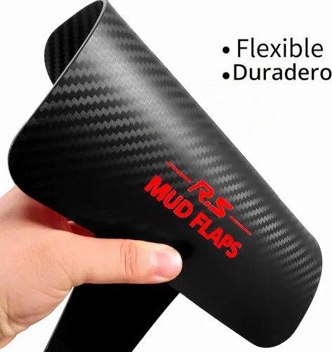 Vista 2 de XUKEY 2 piezas de protectores de salpicaduras universales negros para coche, SUV, furgoneta, hatchback, UTV, ATV, delanteros y traseros, con 2