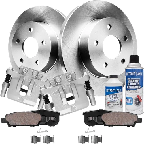 Vista 68 de Detroit Axle - Rotores de freno para Chrysler 200 2015 2016 2017, Rotores de freno de disco de reemplazo: 12.01" pulgadas delantero y 10.95