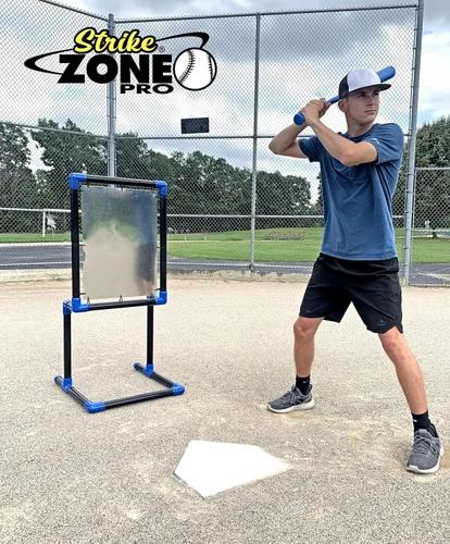 Vista 4 de Objetivo de zona de golpe de bola de plástico (tope de acero) - Compatible con Blitzball y Wiffle Ball