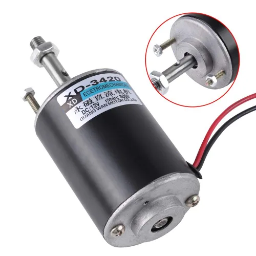 Vista 5 de Motor de CC de alta velocidad de 30 W de alta velocidad CW/CCW Motor de CC de imán permanente Motor de CC cepillado Mini motor eléctrico