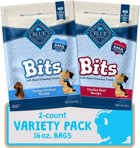 Vista 19 de Blue Buffalo Bits - Golosinas de entrenamiento de pollo, 1 oz, 12