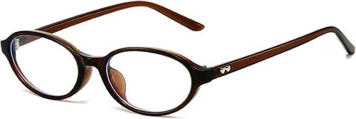 Vista 9 de Lentes ovalados retro para mujeres y hombres, vintage ovalados de los años 90, lentes de luz azul Y2K de cara pequeña, anteojos falsos