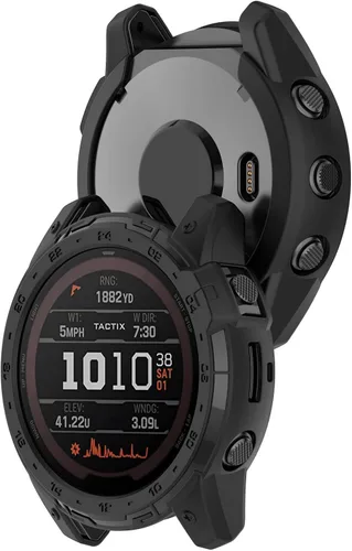 Vista 6 de TenCloud Tactix 7 Fundas de reloj compatibles con Garmin tactix 7/tactix 7 Pro Funda protectora resistente a los arañazos para Garmin Tactix 7 Pro