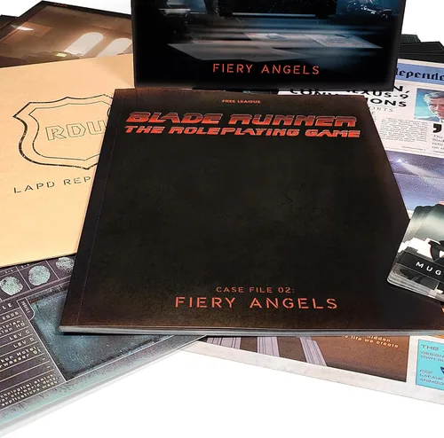 Vista 4 de Free League Publicación Blade Runner RPG Case File 02: Fiery Angels, Juego de rol en caja