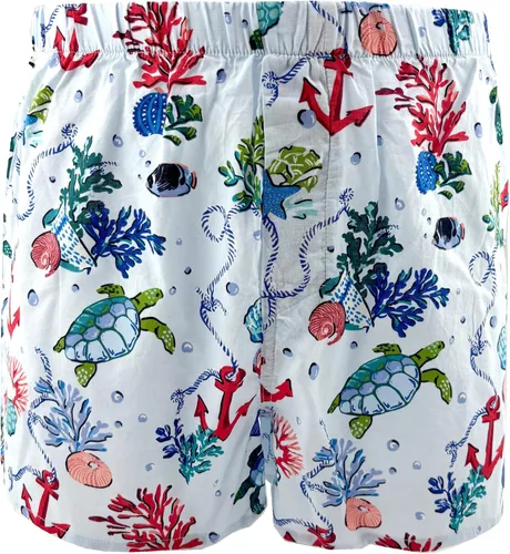 Vista 5 de ROCK ATOLL Calzoncillos tipo bóxer de algodón con estampado novedoso y brillante para hombre Estampado Afrutado Negro
