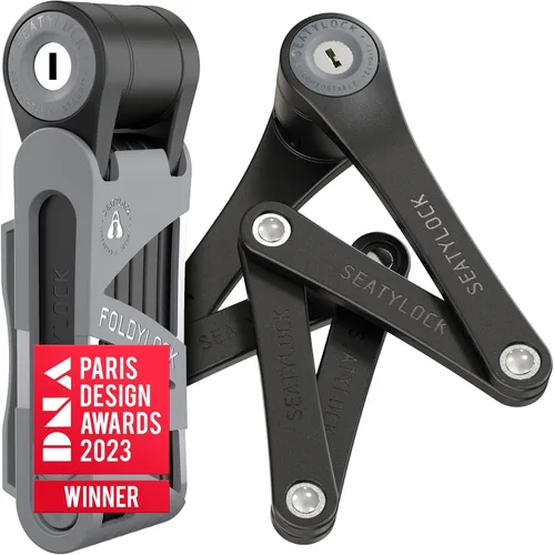 Vista 11 de Seatylock FoldyLock Mini Candado Plegable para Bicicleta - Candado de Bicicleta Ligero Patentado de Servicio Pesado - Protector Antirrobo con Llave