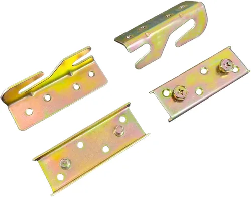Vista 7 de Soportes de riel de cama, conectores de soporte de marco de cama para camas de madera, sujetadores de soporte resistentes sin mortaja, accesorios