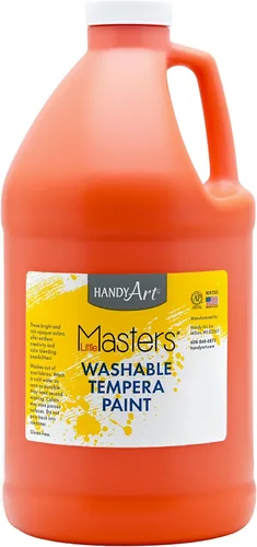 Vista 44 de Handy Art Little Masters - Pintura lavable, 16 onzas, color negro Bright & Mixable, High Opacity, Washable Colors for Classroom, Students, Kids