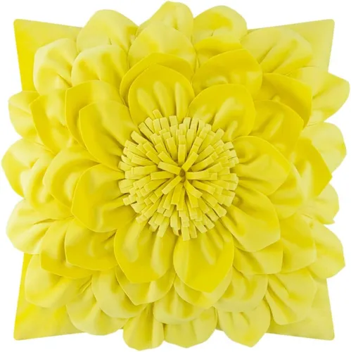 Vista 13 de OiseauVoler Fundas de almohada decorativas con flores 3D de 18 x 18 Verde manzana