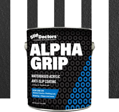 Vista 12 de Alpha Grip Pintura Antideslizante para Concreto y Asfalto – Revestimiento Antideslizante Ideal para Marcar Estacionamientos, Patios de Juegos y Negro