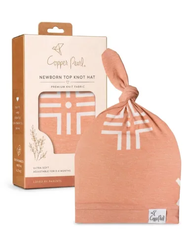 Vista 81 de Gorro de bebé con nudo superior elástico suave "Fern" por Copper Pearl