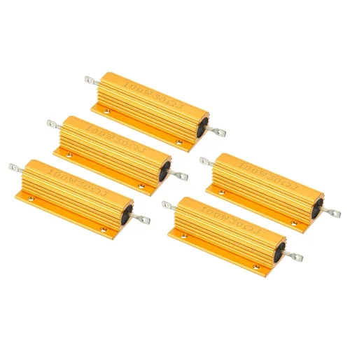 Vista 28 de PATIKIL Resistencia de carcasa de aluminio de 100 W 0.01 ohmios, paquete de 5 resistencias de carcasa de aluminio con carcasa de alambre enrollado