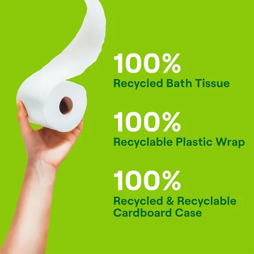 Vista 6 de Seventh Generation Papel higiénico, 100494_4pk, 1, 4 240 Sheets Per Roll, Extra Soft & Strong for Home & RV, Whitened without Chlorine Bleach, No