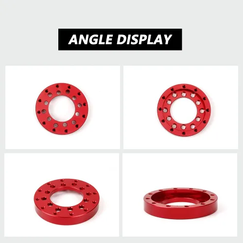 Vista 4 de RASTP 70MM Aluminum Steering Wheel Adapter Plate, Racing Car Gaming Steering Wheel Adapter for Logitech G25 G27-Red