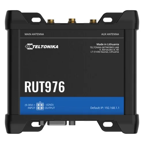 Vista 3 de RUT976 Fast Ethernet + WiFi + 5G RedCap