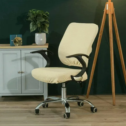 Vista 6 de Sunnyway Funda elástica para asiento de silla de oficina, extraíble y elástica, funda de asiento para silla de computadora, de elastano, lavable