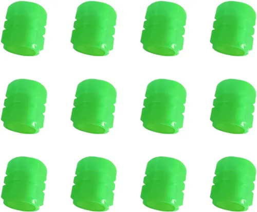 Vista 13 de Tapones de vástago de válvula de neumático para automóvil, 4 piezas de tapas de aire para neumáticos noctilúcuas, tapón de vástago de válvula