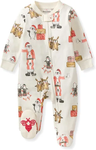 Vista 252 de Burt's Bees Baby - Pijama de una pieza para bebé, mameluco para dormir y jugar, algodón 100% orgánico, cremallera frontal