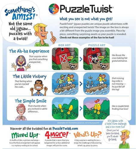Vista 2 de PuzzleTwist - Minnesota Spirit - Rompecabezas de 1000 piezas, serie Something's Amiss! y diversión desafiante única para adultos, familia