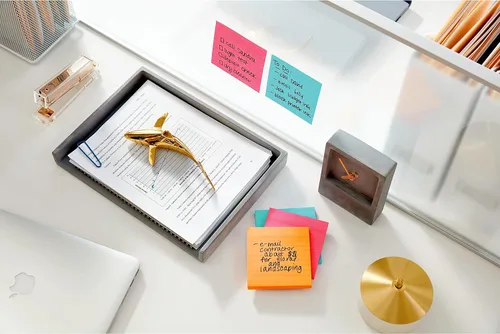 Vista 13 de Post-it Notas súper adhesivas, 4 blocs de notas adhesivas, varios tamaños, suministros de regreso a la escuela, productos de oficina, 2 veces más