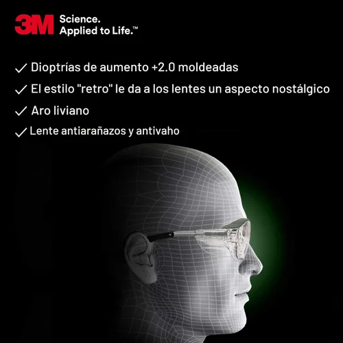 Vista 4 de Gafas de protección 3M Nuvo Reader, Transparente, 1