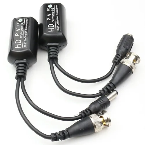 Vista 2 de PV/PVD/PVA - Cable de audio de vídeo de alimentación pasiva BALUN Twisted Pair UTP con conector de alimentación HD Balun para cámaras 720P / 1080P