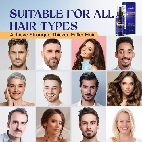 Vista 5 de 5% Minoxidil Hair Growth for Men and Women: Extra Strength Minoxidil Hair Loss Treatment Serum with Rosemary for Faster Stronger Thicker Hair Growth