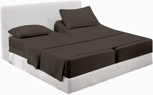 Vista 44 de Juego de sábanas premium de 4 piezas - Sábanas de cama de algodón tamaño individual - 100% algodón - 300 número de hilos - Sábana bajera ajustable