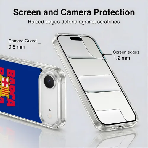 Vista 19 de Head Case Designs Funda de gel suave con licencia oficial del FC Barcelona Barca Crest Graphics [protección de grado militar] compatible con Apple