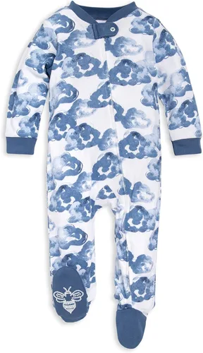 Vista 112 de Burt's Bees Baby - Pijama de una pieza para bebé, mameluco para dormir y jugar, algodón 100% orgánico, cremallera frontal