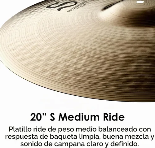 Vista 3 de Zildjian S20MR 20" S Medium Ride Platillo