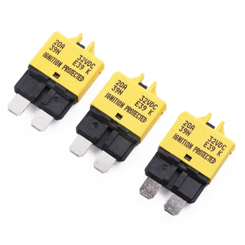 Vista 16 de Disyuntor de fusibles de reinicio manual de 12 V, 24 V, 3 A, ATO/ATC de perfil bajo – UL – Disyuntores reiniciables tipo 3 amperios, kit de fusibles
