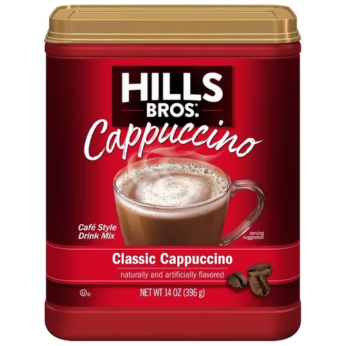 Vista 3 de Hills Bros. Café con Sabor (Cappuccino clásico, 14 onzas (paquete de 2))