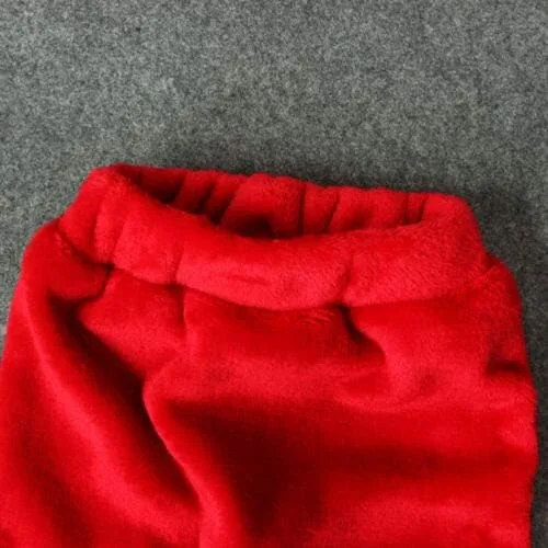 Vista 5 de Ropa de Papá Noel para bebé y niña, abrigo de invierno, pantalones, sombrero, 4 piezas de ropa de Navidad
