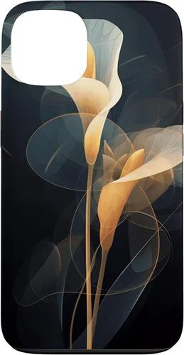 Vista 7 de Elegant Minimalist Calla Lily Abstract Dots Lines Background Case for iPhone 16