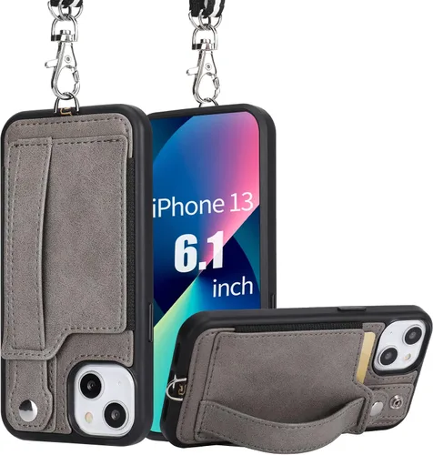 Vista 21 de TOOVREN Funda tipo cartera para mujeres y hombres con tarjetero de cuero (gris, funda para iPhone XR de 6.1 pulgadas)