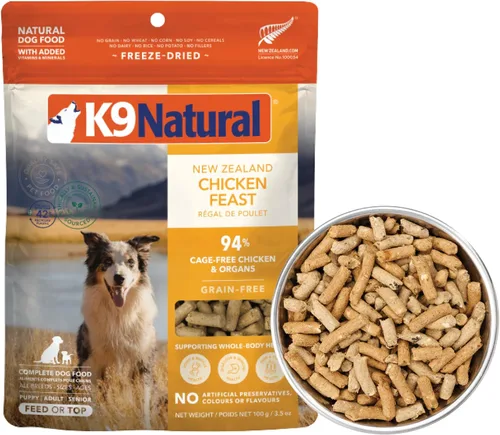 Vista 25 de K9 Natural Carne Liofilizada para Perros, Comida Completa Natural de Alta Carne o Aditivo para Comida para Perros, Carne Alimentada con Pasto