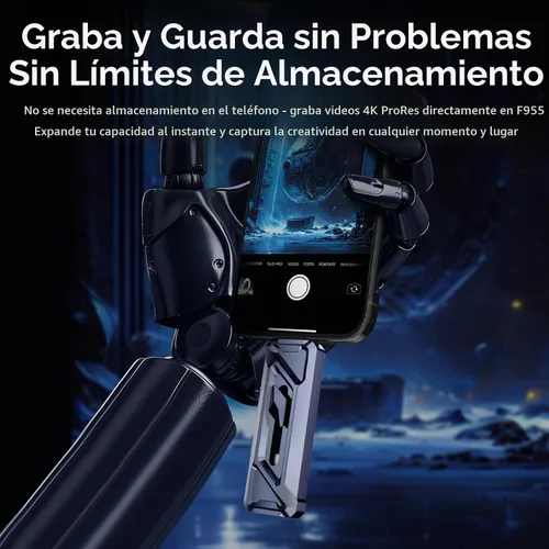 Vista 6 de Unidad USB SSD externa de 1 TB, 2050 MB/s USB-C y USB-A SSD portátil -F955