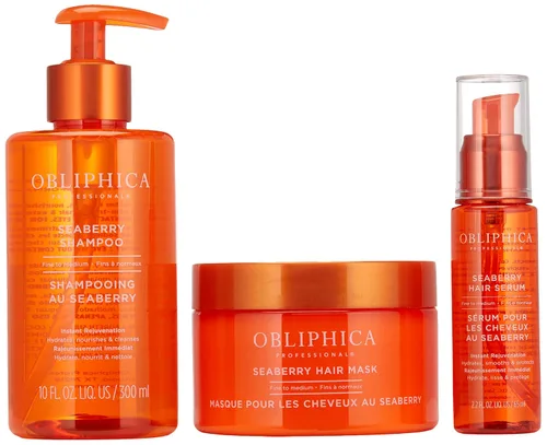 Vista 4 de Obliphica Expect Perfection Volume & Body Seaberry Collection Set - Eleva tu experiencia de cuidado del cabello con lujosas fórmulas voluminizadoras