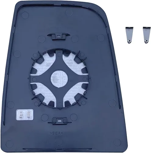 Vista 4 de Cristal superior de repuesto del lado izquierdo del conductor con calefacción y placa para Ford Transit 150 250 350 de 2015 a adelante Lado
