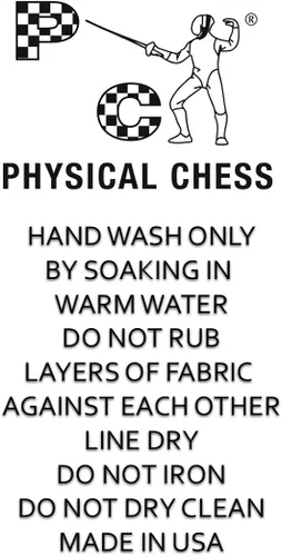 Vista 2 de Chaqueta de esgrima de poliéster y elastano para hombre con diestros para espada y sable