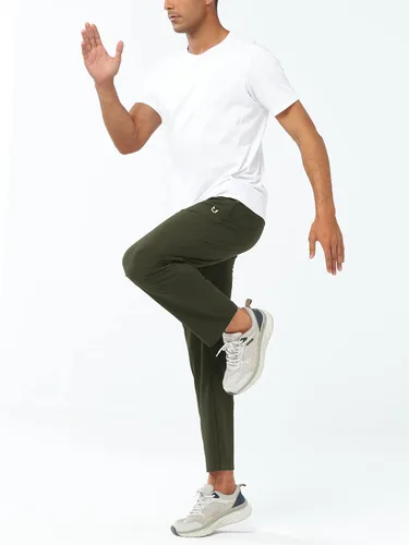 Vista 6 de NORTHYARD Pantalones deportivos para hombre, para correr, entrenamiento, gimnasio, ligeros, con bolsillos con cremallera
