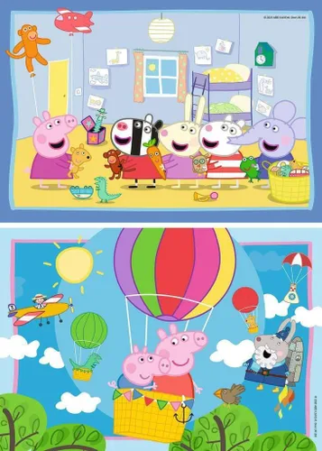 Vista 2 de Ravensburger Puzzle 05574 Aventura 2 x 12 Piezas Peppa Pig Puzzle para niños a partir de 3 años